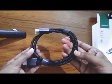 UGREEN DP120 Braided Nylon Cord DisplayPort 1.4 Cable, Length: 5m - YouTube Video