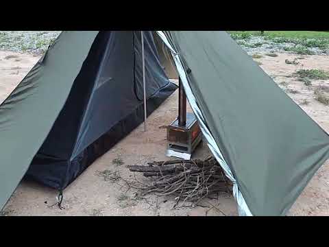 Tent Firewood Stove Chimney Fireproof Anti-Scalding Protective Cover(Grey) - YouTube Video