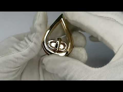 2 PCS Handbag Hardware Lock Drip Shape Twist Lock - YouTube Video