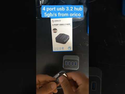 ORICO M3U3-4A 4 in 1 Type-C to USB 3.2 Docking Hub(Black) - YouTube Video