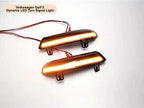 2pcs For Volkswagen Golf 5 MK5 2003-2008 Car Dynamic LED Turn Signal Light Rearview Mirror Flasher Water Blinker (Transparent Black) - YouTube Video