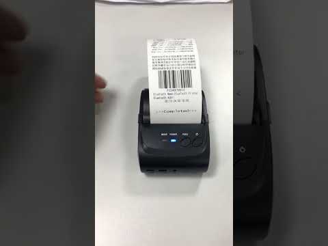 POS-5802 Thermal Line Bluetooth Receipt Printer(Black) - YouTube Video