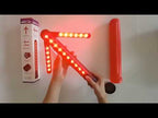 JT01 Rechargeable Traffic Safety Arrow Signal Light Warning Light Bar (Red Light) - YouTube Video