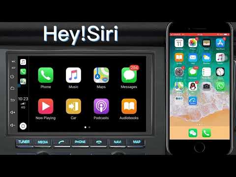 C7001 7 inch Touch Screen Built-In CarPlay Car MP5 Player, Style: Standard - YouTube Video
