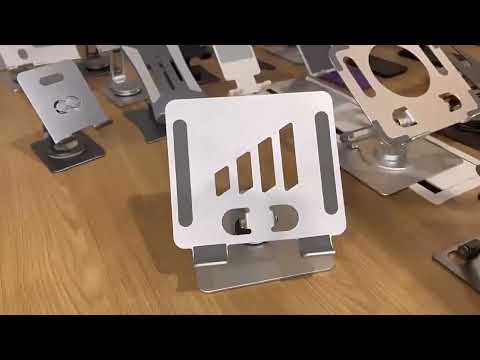 L-14 Aluminum Alloy Foldable Rotating Laptop/Tablet Stand(Green) - YouTube Video