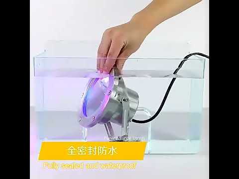 LED Underwater Light Pool Fish Pond Fountain Waterproof Landscape Light 3W(Warm White) - YouTube Video