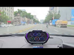 P24 Multifunctional Car HUD Head-up Display OBD+GPS Digital Speedometer Slope Meter - YouTube Video