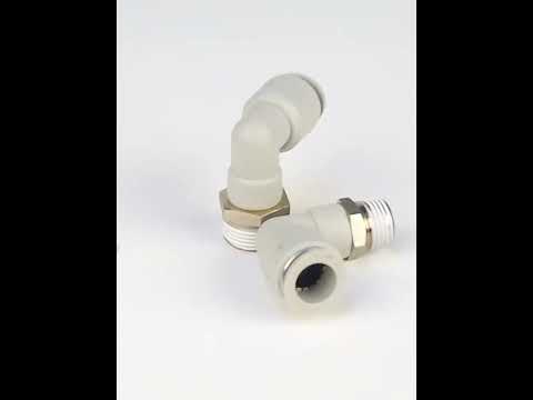 PL4-01 LAIZE 10pcs PL Elbow Pneumatic Quick Fitting Connector - YouTube Video