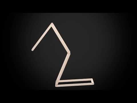 LED Desk Lamp 3W Folding Adjust USB Charging Eye Protection Table Lamp(Gold) - YouTube Video