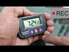 TAKSUN TS-613A-2 LED Display Electronic Car Clock Double-sided Glue Car Clock - YouTube Video