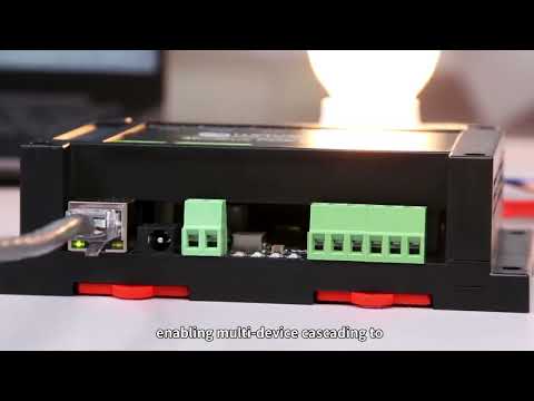 Waveshare 24921 Modbus RTU 16-Ch Relay Module, RS485 Interface, With Multiple Isolation Protection Circuits - YouTube Video