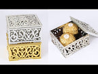 12 PCS Mini Candy Box Openwork Pattern Square Gift Box, Size:6x6x3.2cm(Glod) - YouTube Video