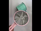 Stainless Steel  Flour Sieve Baking Tool Hand-Pressed Flour Sieve(Blue) - YouTube Video
