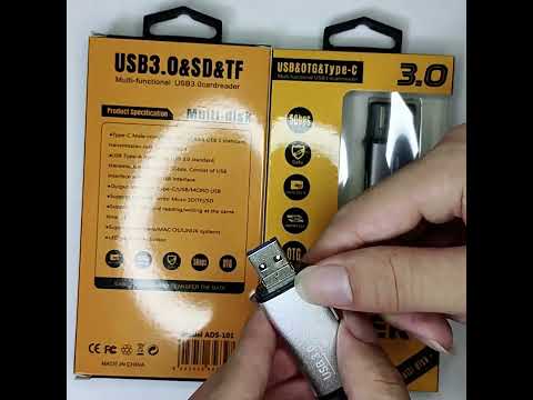 ADS-101 USB 3.0 Multi-function Card Reader(Grey) - YouTube Video