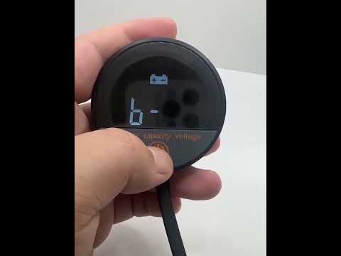 DC 8-100V Lithium Lead-acid Battery Circular Digital Display Meter, Specification: Embedded Installation - YouTube Video