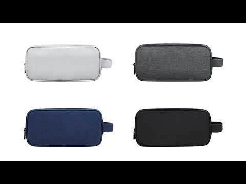SM09 Double-layer Large Capacity Digital Accessories Storage Bag, Color: Gray - YouTube Video