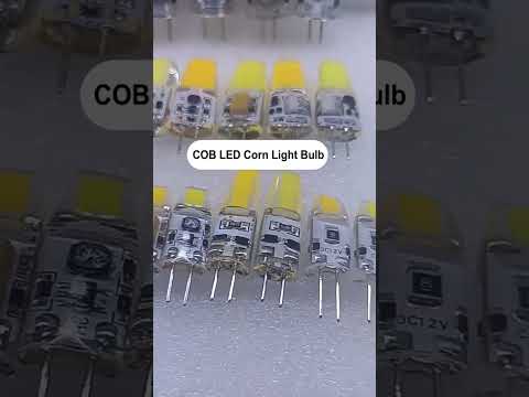 G4-1505 COB LED Corn Light Bulb, DC 12V (White Light) - YouTube Video