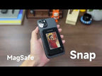 Smart Ink Screen MagSafe Magnetic DIY Wallet Card Holder Case(Black) - YouTube Video