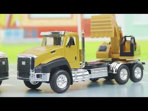 Children Toy Engineering Vehicle Set Simulation Alloy Car Model(Cement Mixer) - YouTube Video
