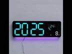 Night Glow Living Room Wall Clock Simple LED Digital Clock(Blue) - YouTube Video