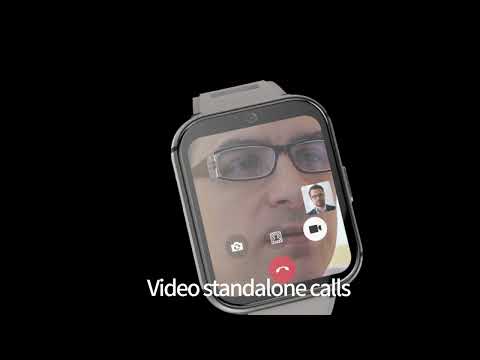 Q668 1.99 inch Screen 4G Smart Watch Android 9.0, Specification:2GB+16GB(Black) - YouTube Video