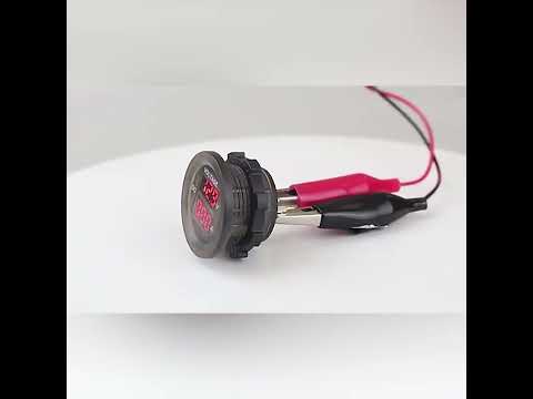2 In 1 Modified Car Double Digital Voltage Current Table Measuring Instrument(Red Light) - YouTube Video