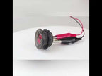 2 In 1 Modified Car Double Digital Voltage Current Table Measuring Instrument(Red Light) - YouTube Video