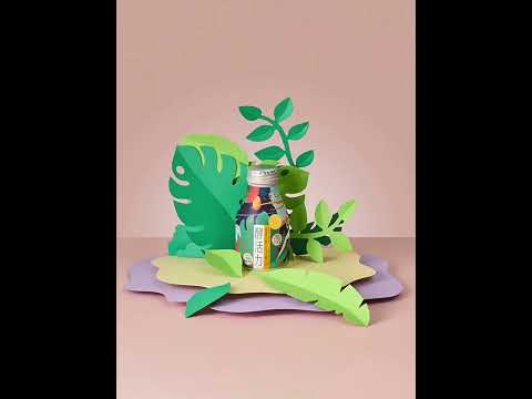 Paper-cut Leaf Ornaments Photography Props(Light Green) - YouTube Video