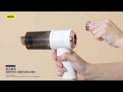 Mini Powerful Car Wireless Vacuum Cleaner Household Handheld Desktop Cleaner(White) - YouTube Video