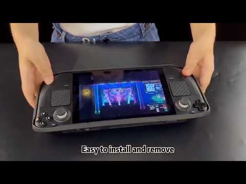 JYS For Steam Deck Handheld TPU Case + Touchpad Button Sticker - YouTube Video