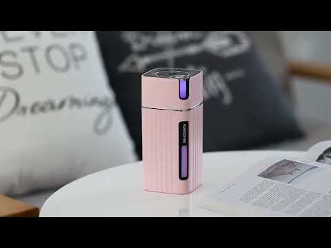 Humidifier USB Office Home Car Mute Portable Colorful Air Purifier(Blue) - YouTube Video