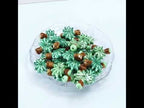 20 PCS/Pack Hand-Painted Ceramic Coconut Tree Shaped Bead Bracelet DIY Accessories(Light Green Leaves) - YouTube Video