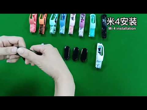 For Xiaomi Mi Band 5/6/7 Nylon Loop Integrated Camo Woven Strap(Orange Camouflage) - YouTube Video