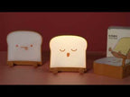 F-L-01 Toast Bread Night Light With Mobile Phone Holder Children Bedroom Timing Sleep Light(Gluttonous) - YouTube Video
