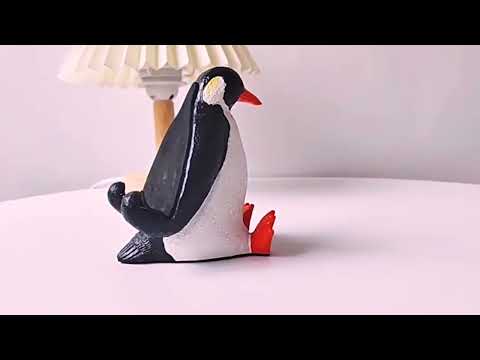 Keepwood KW-0142 Penguin Shape Creative Universal Desktop Tablet Holder Bracket - YouTube Video