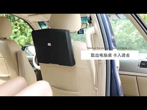 Car Folding Computer Table Chair Back Dining Table - YouTube Video