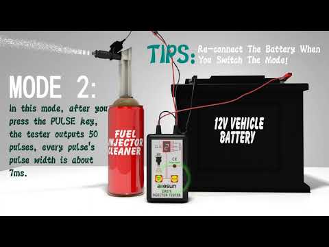 EM276 Car Fuel Injector Tester 4 Pluse Mode Fuel System Scanning Diagnostic Tool - YouTube Video