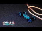 Shockproof Crash-Resistant Stunt Twist Car With Lights Rechargeable Remote Control Toy Car, Spec: Dual Remote Control Blue - YouTube Video