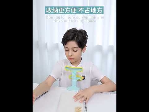 Student Sitting Posture Corrector Child Anti-Myopia Vision Protector(Lemon Pink) - YouTube Video