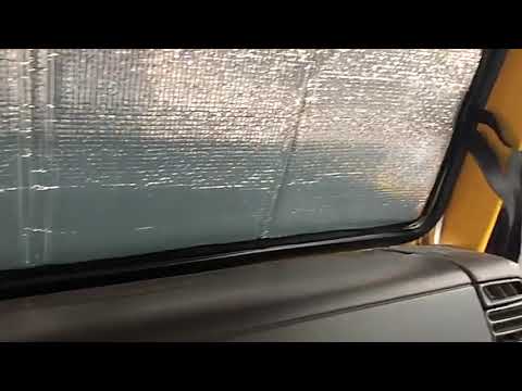 For Jeep Wrangler JL After 2018 汽车前挡风玻璃遮阳板(Black+Silver) - YouTube Video