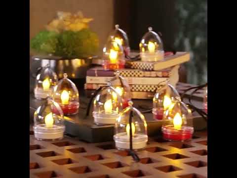 Solar Candle Light Outdoor Courtyard Villa Garden Waterproof Decoration Light, Spec: Heart Mode White Shell - YouTube Video