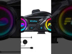 Y13 Pro Motorcycle Helmet Bluetooth Intercom Earphone with RGB Lighting, Type:Hard Mic(Black) - YouTube Video