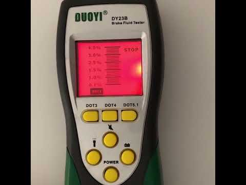 DUOYI DY23B Car Brake Fluid Detection Pen Moisture Tester - YouTube Video