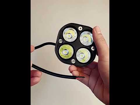 Car 3 inch Continuous Two-color Spotlight 20W / 2000LM / DC9-30V - YouTube Video
