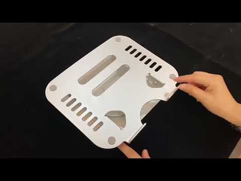 R- JUST HZ08-1 Rotating Two Holes Lifting Laptop Stand (Grey) - YouTube Video
