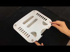 R- JUST HZ08-1 Rotating Two Holes Lifting Laptop Stand (Grey) - YouTube Video