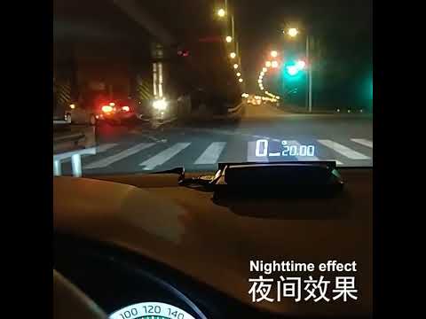 H400G Car 3.5 inch GPS Mode HUD Head-up Display Support Speed / Time / Distance Display - YouTube Video