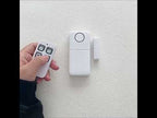 2 In 1 Wireless Door Window Alarm With Remote Control 130dB Magnetic Sensor For Home Security 4 Modes(White) - YouTube Video
