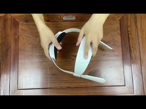 For Oculus Quest 2 VR SHINECON OS01 Adjustable All -In -One Head Strap VR Accessories(White) - YouTube Video