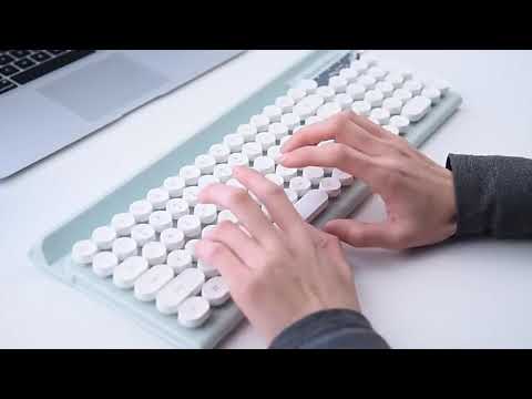 MLD-568 Office Gaming Mute Wireless Mouse Keyboard Set(Black) - YouTube Video